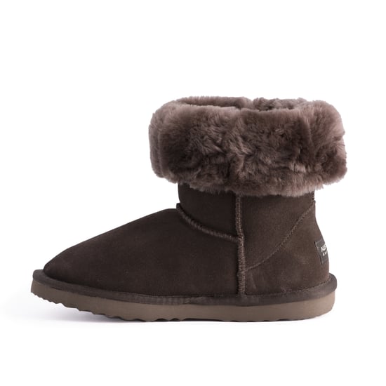 Aus Wooli "Cronulla" Australië Mid Calf Sheepskin Boot, Chocolade - Image 4