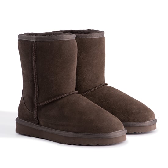 Aus Wooli "Cronulla" Australië Mid Calf Sheepskin Boot, Chocolade - Image 6