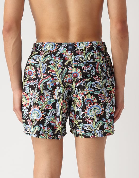Zwembroek met paisleyprint en logo - Image 4