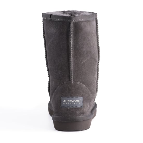 Aus Wooli "Cronulla" Australië Mid Calf Sheepskin Boot, Grijs - Image 3