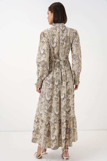 Maxi Shirtjurk met Paisleyprint en Riem - Image 6