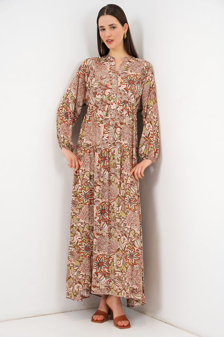 Gepubliceerd V-hals Maxi Jurk - Image 3