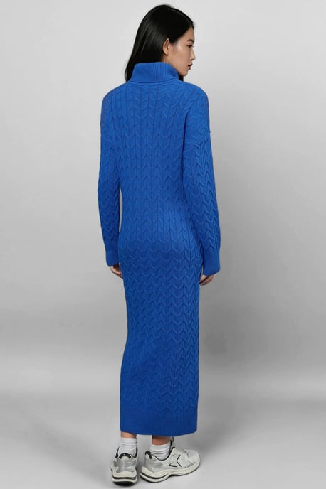 Langsleeve Coltrui Haarvlecht Brei Jurk - Image 2