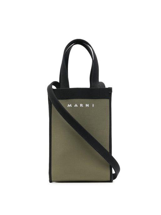 Gebreide crossbodytas met logo - Image 1