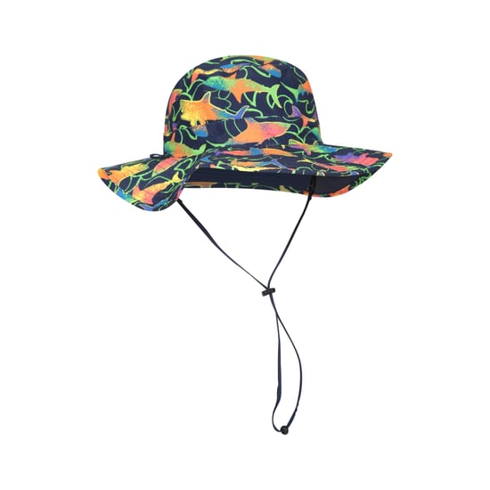 Mountain Warehouse Kinder/Kids Bedrukte Waterbestendige Zonnehoed (Marine) - Image 1