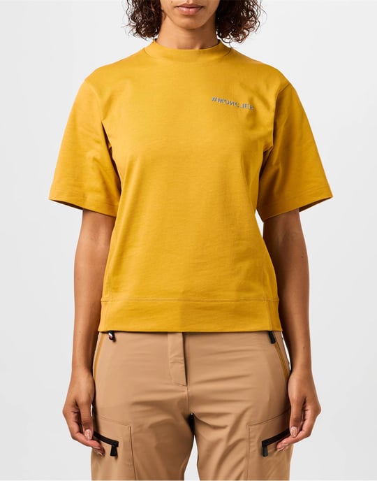 Moncler Grenoble logo geborduurd T-shirt - Image 3