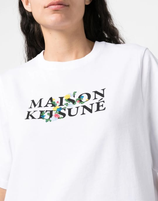 T-shirt met bloemenprint en klassiek logo - Image 5