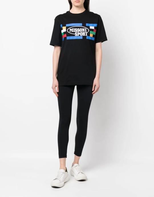 T-shirt met sportlogo - Image 2
