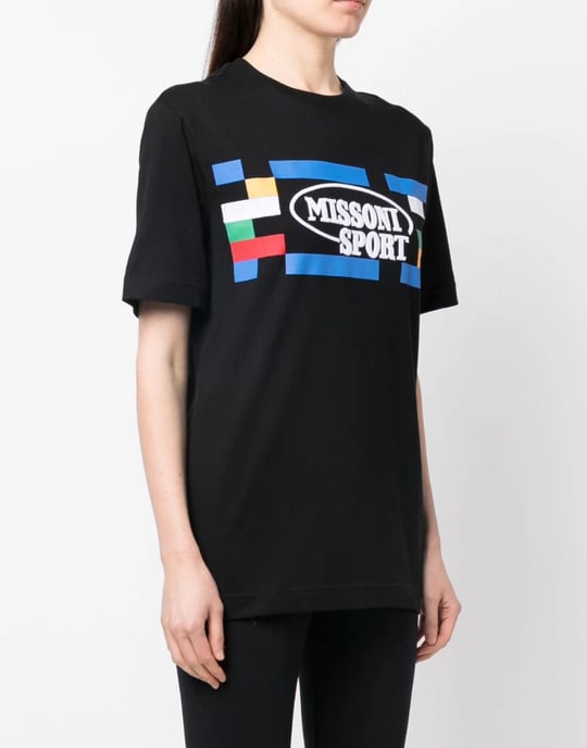 T-shirt met sportlogo - Image 3