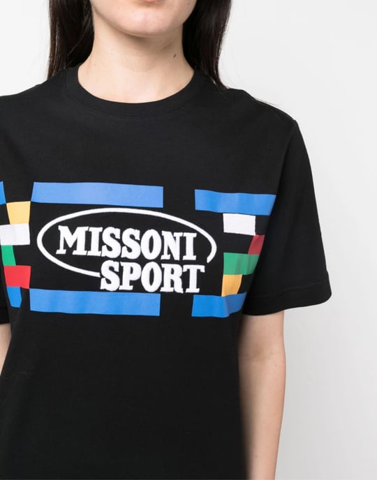 T-shirt met sportlogo - Image 5
