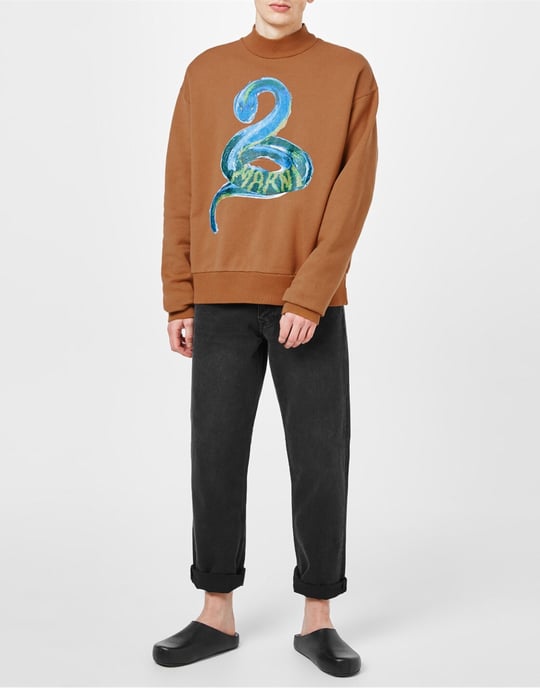 Piton Logo Geborstelde Biologische Sweatshirt - Image 2