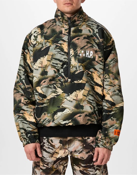 Nylon windjack met camouflagelogo - Image 3