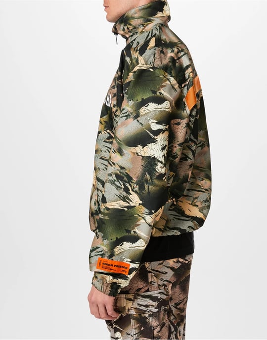 Nylon windjack met camouflagelogo - Image 4