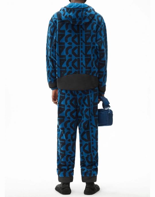 Hoodie met ritssluiting en monogram over de hele stof - Image 3