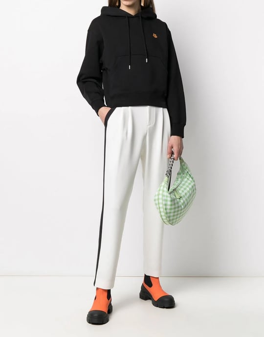 Boxy hoodie met tijgerlogo - Image 2