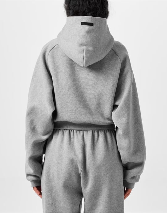 Essentials Logo Fleece Cropped Hoodie - Image 5