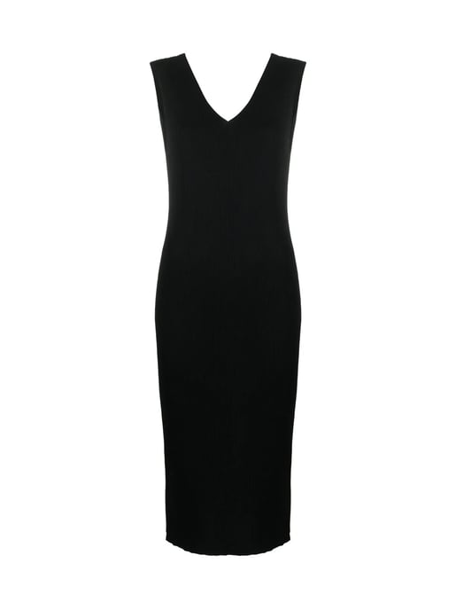 Gebreide midi-jurk met logo - Image 1
