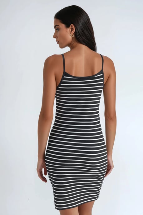 Sculptural Bodycon Mini-jurk met Bandjes - Image 3