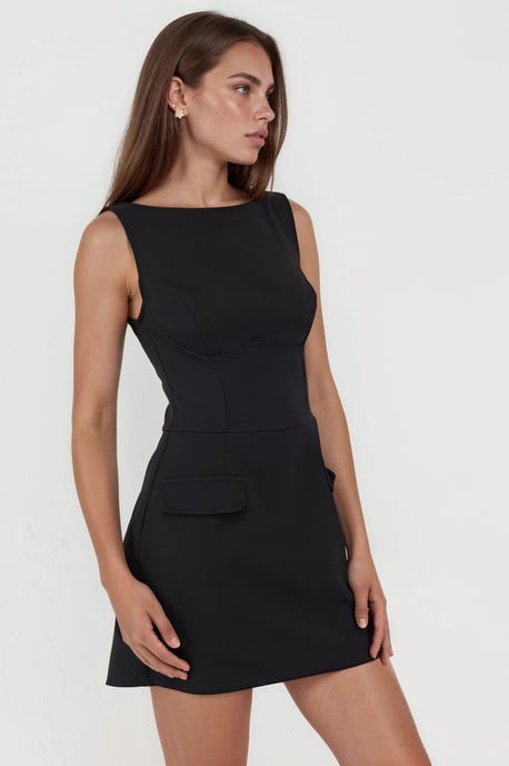 Klepzak Mini-jurk met Ingebouwde Shorts - Image 2