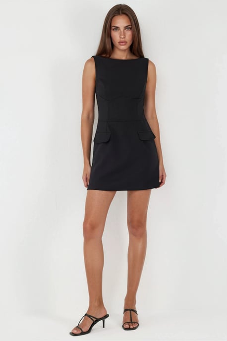 Klepzak Mini-jurk met Ingebouwde Shorts - Image 5