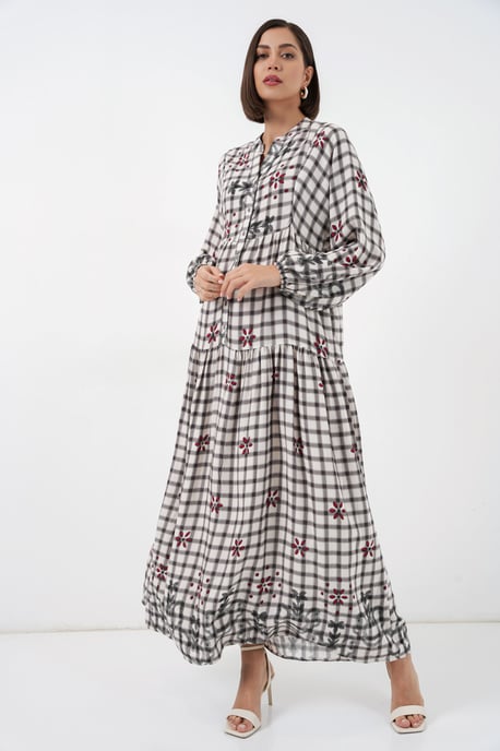 Gepubliceerd V-hals Maxi Jurk - Image 3