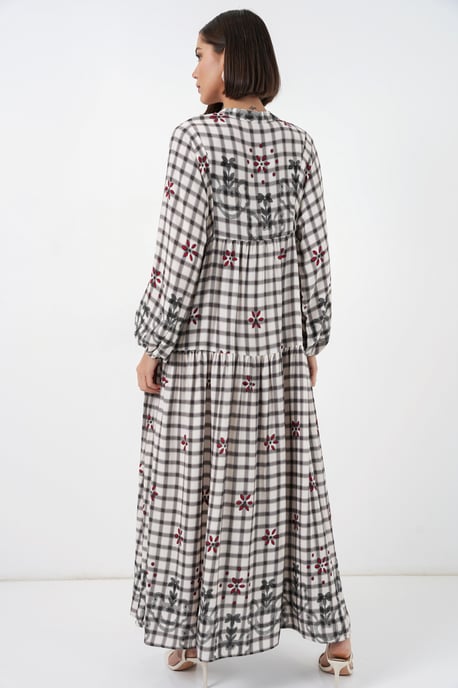 Gepubliceerd V-hals Maxi Jurk - Image 6