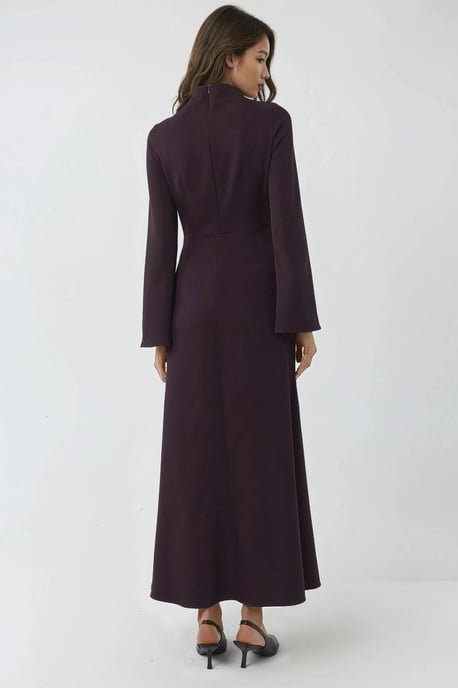 Drapé Gedetailleerde Maxi Jurk - Image 5