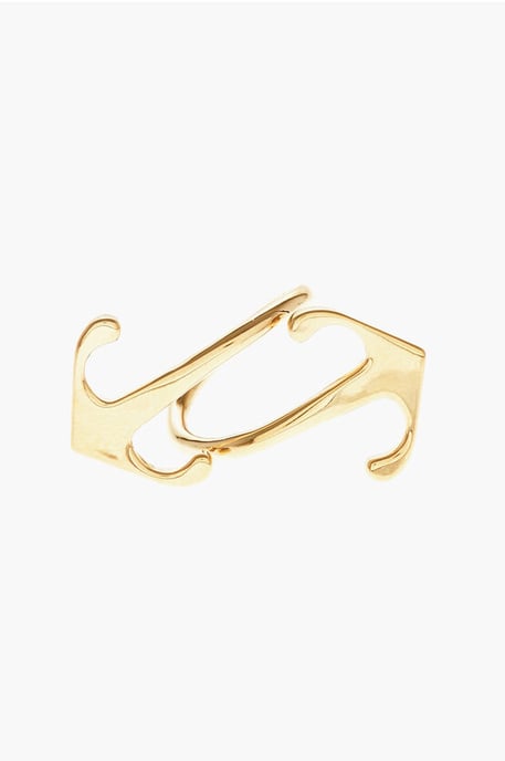 Gouden MONO ARROW ring van messing met gouden effect - Image 1