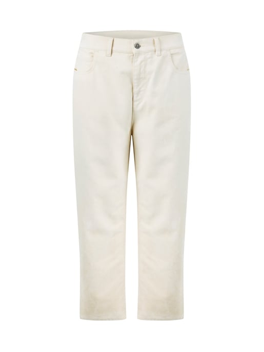 Cropped jeans met taps toelopende pijpen - Image 1
