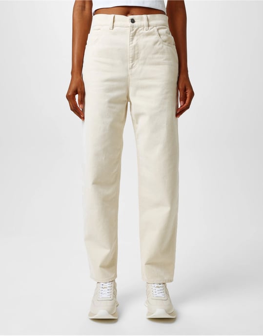 Cropped jeans met taps toelopende pijpen - Image 3