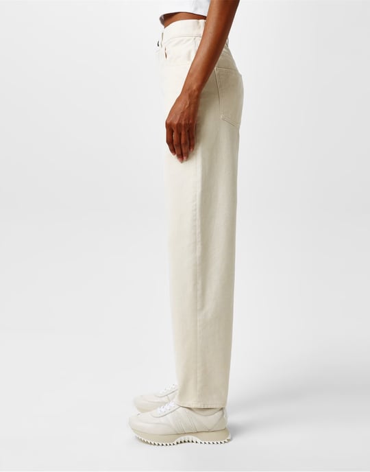 Cropped jeans met taps toelopende pijpen - Image 4