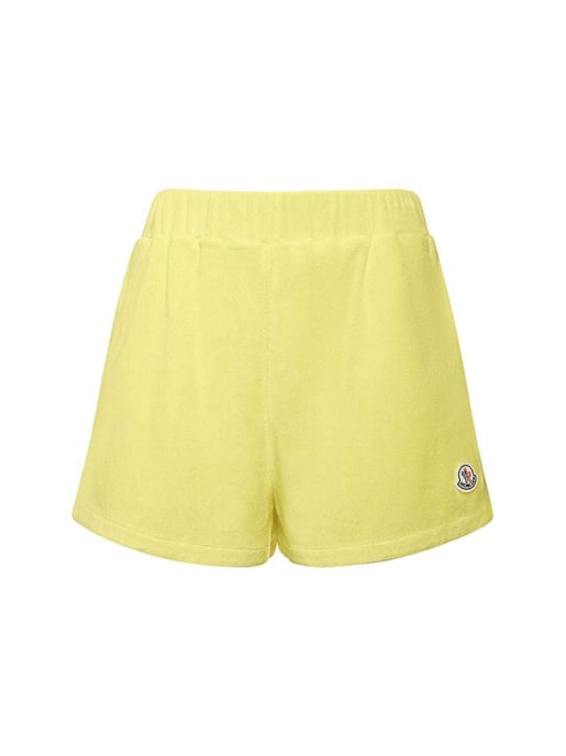 Badstof shorts met logopatch - Image 1
