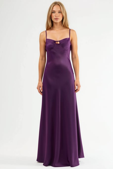 Cut-Out Gedetailleerde Maxi Jurk - Image 1