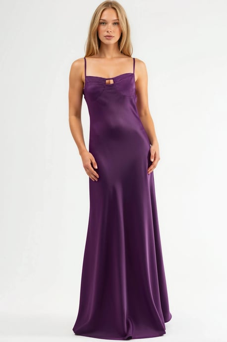 Cut-Out Gedetailleerde Maxi Jurk - Image 3