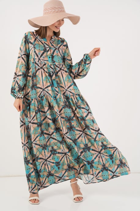 Gepubliceerd V-hals Maxi Jurk - Image 4