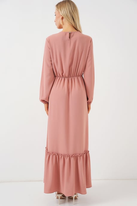 Geborduurde Maxi-jurk met Ronde Hals - Image 6