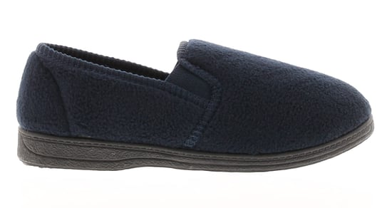 Nieuwe jongens/kinderen blauwe twin gusset polar fleece slippers - Image 2