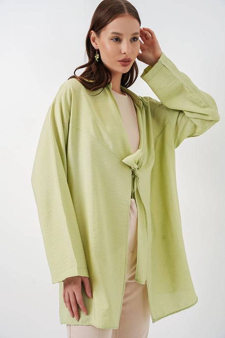 Kimono met Lange Mouwen en Strikdetail - Image 4