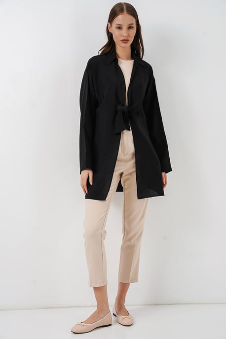 Kimonojack met Lange Mouwen en Strikdetails - Image 2