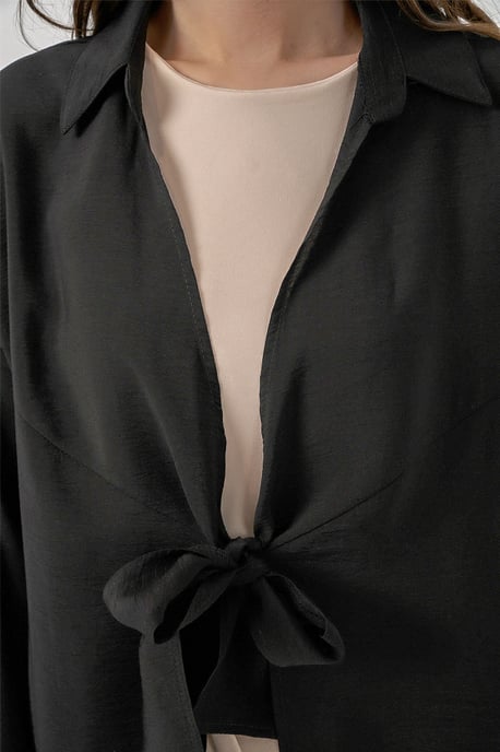 Kimonojack met Lange Mouwen en Strikdetails - Image 5