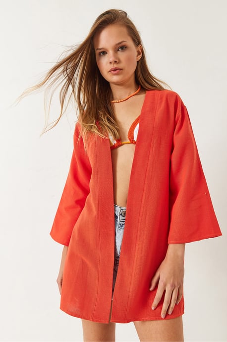 Viskose Linnen Blend Kimono - Image 2