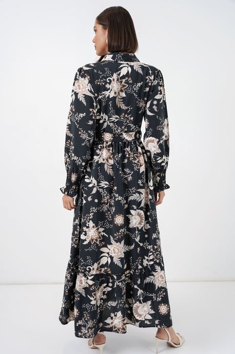 Maxi Hemdjurk met Paisleyprint en Ceintuur - Image 6