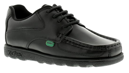 Kickers Jongens School schoenen Fragma Veters 3 Junior Leren Veters zwart - Image 1