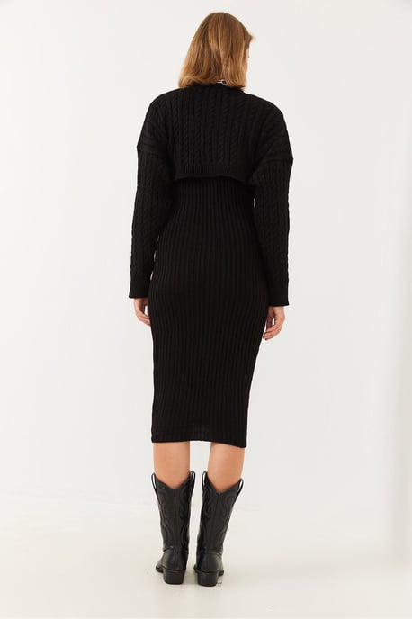 Ribbelgebreid Co-Ord Set met Ronde Hals - Image 4