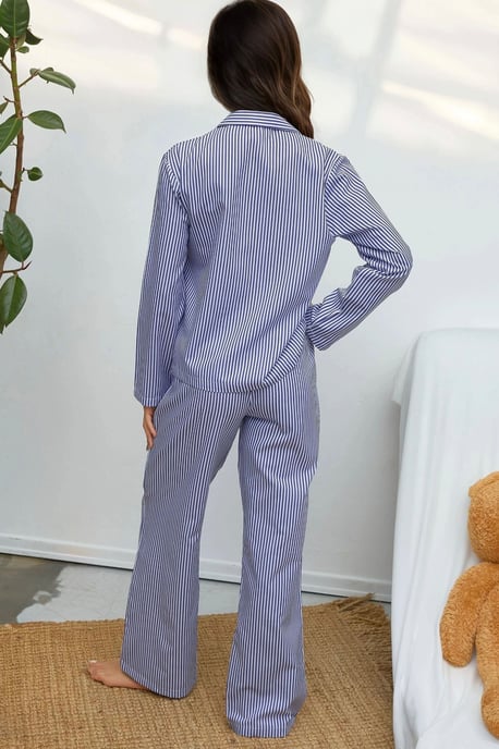 Gestreept Katoenen Pyjama Set - Image 5