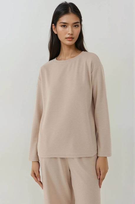 Zachte Touch Textured Relax Fit Pyjama Set - Image 6