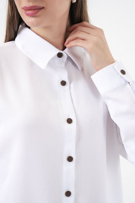 Linnenmix Lange Mouwen shirt en Broek Set - Image 6