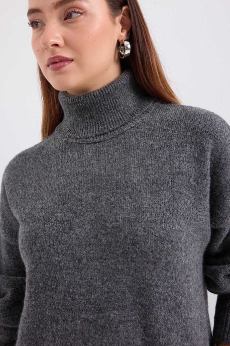 Gestructureerde Oversized Coltrui Tricot Co-Ord Set - Image 5
