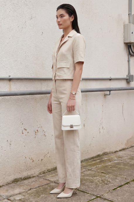 Shirt met Pocket Detail en Broek Twee-Delig Set - Image 2