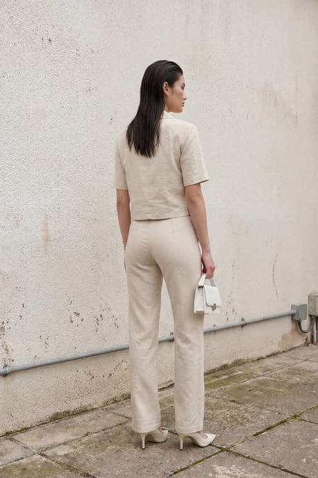 Shirt met Pocket Detail en Broek Twee-Delig Set - Image 3